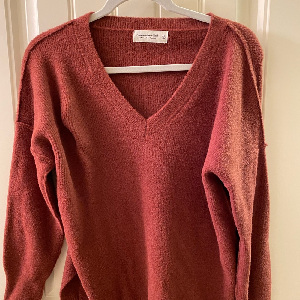 Abercrombie Red Sweater.  Size XS.